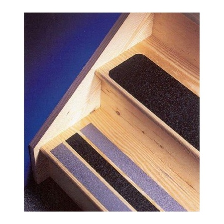 Nmc Resilient Anti Slip Tape Vinyl Proprietary Grit Size, Black, 6" W x 24" L AST624B